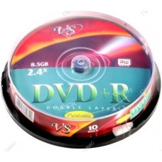 Диск DVD+R VS 8.5Gb 8-x Double layer printable (поштучно)