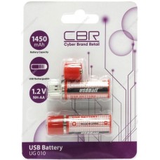 Аккумулятор CBR UG-010, USB (комплект 2шт)