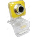 Веб-камера CW-834M Yellow, 4 линзы 1,3 МП, эффекты, микрофон