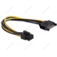 Разветвитель питания Cablexpert,SATA->PCI-Express 6 pin, [CC-PSU-SATA]
